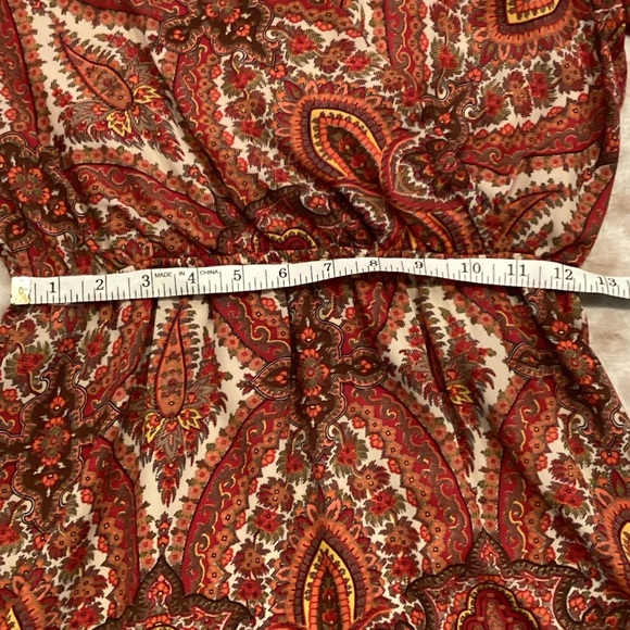 Everly Paisley Print Feminine and Flowy Dress, Size S - Picture 10 of 13